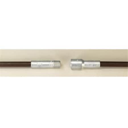 Esteras Tikar 4 ft. x 0.25 in. Light-Duty Fiberglass Chimney Cleaning Rod - Brown, NPT ES2211835